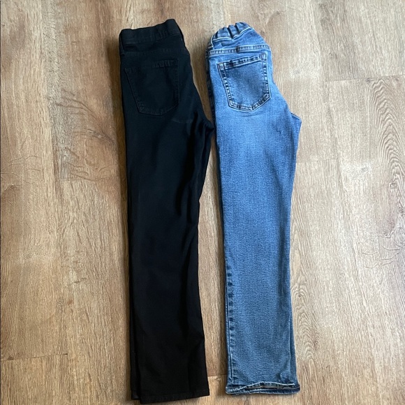 Set of 2 Old Navy Dark & Light Blue Denim Skinny Kids’ Jeans | Size 10 - Picture 13 of 15